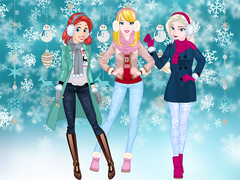 խաղ Princesses Winter Spree