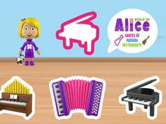 խաղ World of Alice Shapes of Musical Instruments