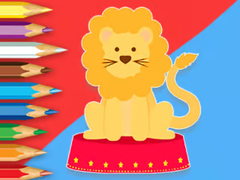 խաղ Coloring Book: Circus-Lion