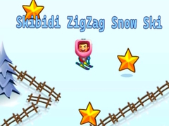 խաղ Skibidi ZigZag Snow Ski