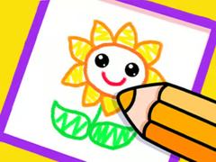խաղ Toddler Drawing: Beautiful Flower