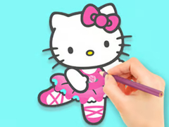 խաղ Coloring Book: Hello Kitty Dancing