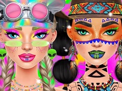 խաղ Festival Vibes Makeup
