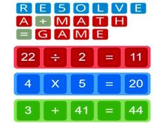 խաղ RE5OLVE a+math=game