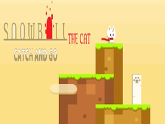 խաղ Snowball The Cat Catch and Go