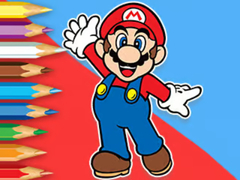 խաղ Coloring Book: Mario Happy Skating
