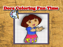 խաղ Dora Coloring Fun Time