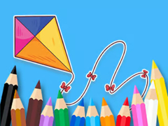 խաղ Coloring Book: Bowknot Kite