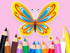 խաղ Coloring Book: Beautiful Butterfly