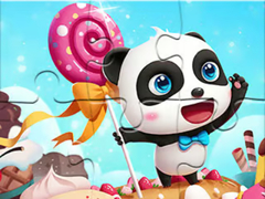 խաղ Jigsaw Puzzle: Panda Candy World