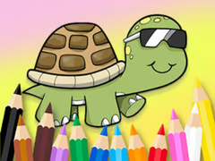 խաղ Coloring Book: Sunglasses Turtle