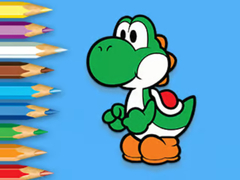 խաղ Coloring Book: Yoshi Fishing Time