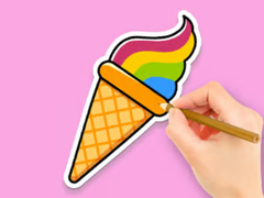 խաղ Coloring Book: Rainbow Ice Cream