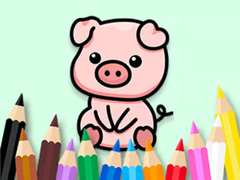 խաղ Coloring Book: Cute Pig 2