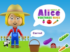 խաղ World of Alice Vegetables Names