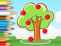 խաղ Coloring Book: Apple Tree