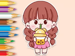 խաղ Coloring Book: Lovely Girl