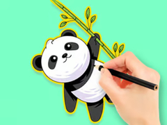 խաղ Coloring Book: Panda Eat Bamboo