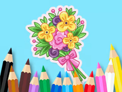խաղ Coloring Book: Love Bouquet
