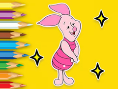 խաղ Coloring Book: Piglet With Balloon