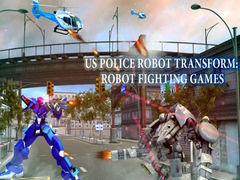 խաղ US Police Robot Transform: Robot  fighting games