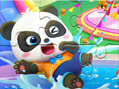 խաղ Jigsaw Puzzle: Baby Panda Water Park