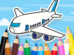 խաղ Coloring Book: Flying Airplane