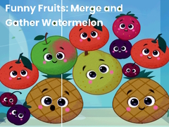 խաղ Funny fruits: merge and gather watermelon