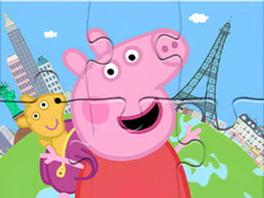 խաղ Jigsaw Puzzle: Peppa Travel Around