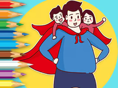 խաղ Coloring Book: Father's Day