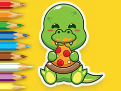 խաղ Coloring Book: Hungry Dinosaurs