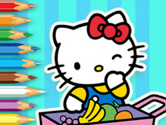 խաղ Coloring Book: Hello Kitty Market