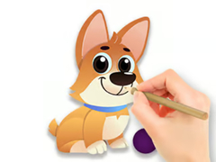 խաղ Coloring Book: Dog With Toy
