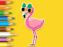 խաղ Coloring Book: Flamingo