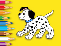 խաղ Coloring Book: Cute Spotted Dog