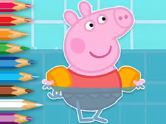 խաղ Coloring Book: Peppa Swimming
