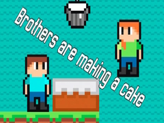 խաղ Brothers are making a cake