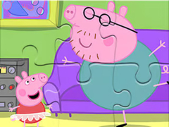 խաղ Jigsaw Puzzle: Daddy Pig Dancing