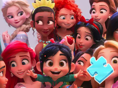 խաղ Jigsaw Puzzle: Disney Princess Family Photo