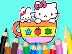 խաղ Coloring Book: Kitty Cup