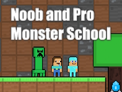 խաղ Noob and Pro Monster School