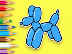 խաղ Coloring Book: Balloon Puppy