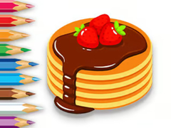 խաղ Coloring Book: Strawberry Pancake