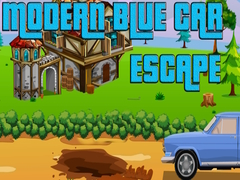 խաղ Modern Blue Car Escape