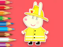 խաղ Coloring Book: Rabbit Firefighter