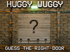 խաղ Huggy Wuggy Guess the right door