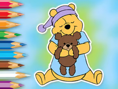 խաղ Coloring Book: Winnie With Toy Bear