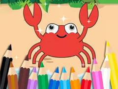 խաղ Coloring Book: Happy Crab