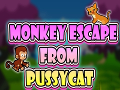 խաղ Monkey Escape from Pussy Cat