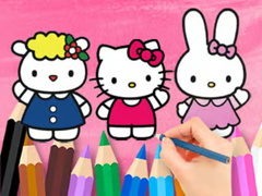 խաղ Coloring Book: Hello Kitty With Friends